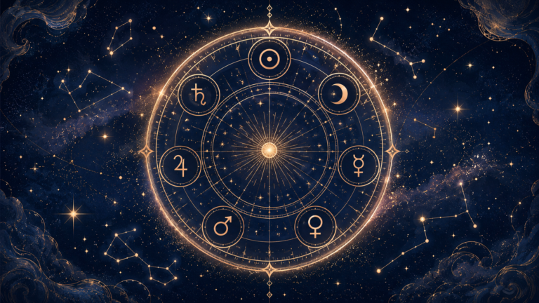 planetary hours astrology clock illustration
